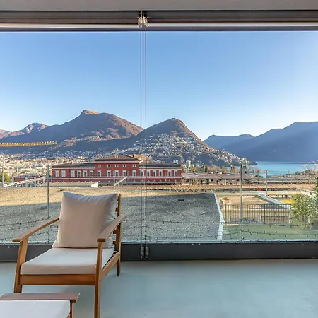 Imperial Of 3 With A View Behind The Station And 10 Min From The Of * Lugano