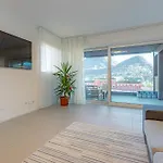 Apartment Imperial Of 3 With A View Behind The Station And 10 Min From The Of Lugano